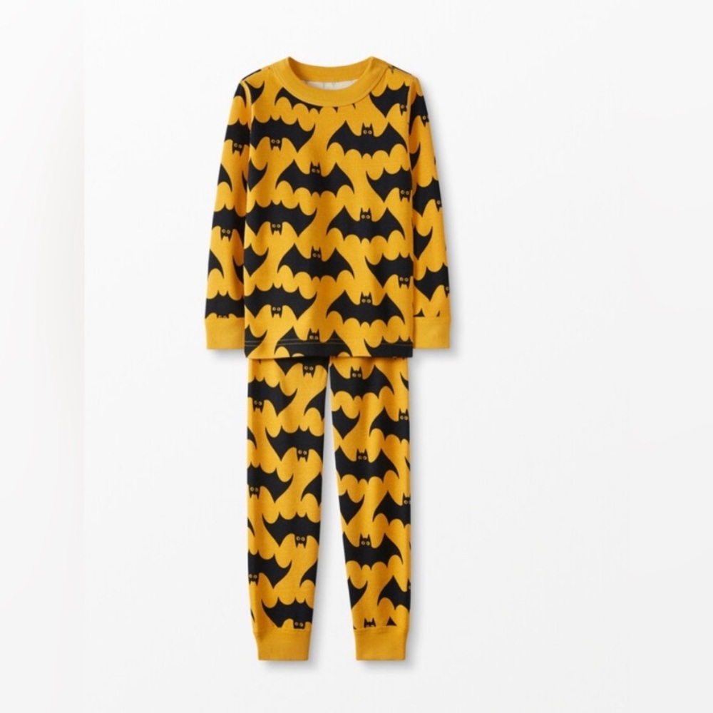 Hanna Anderson kids sz 8 Long John pajama set. Organic 100% cotton.